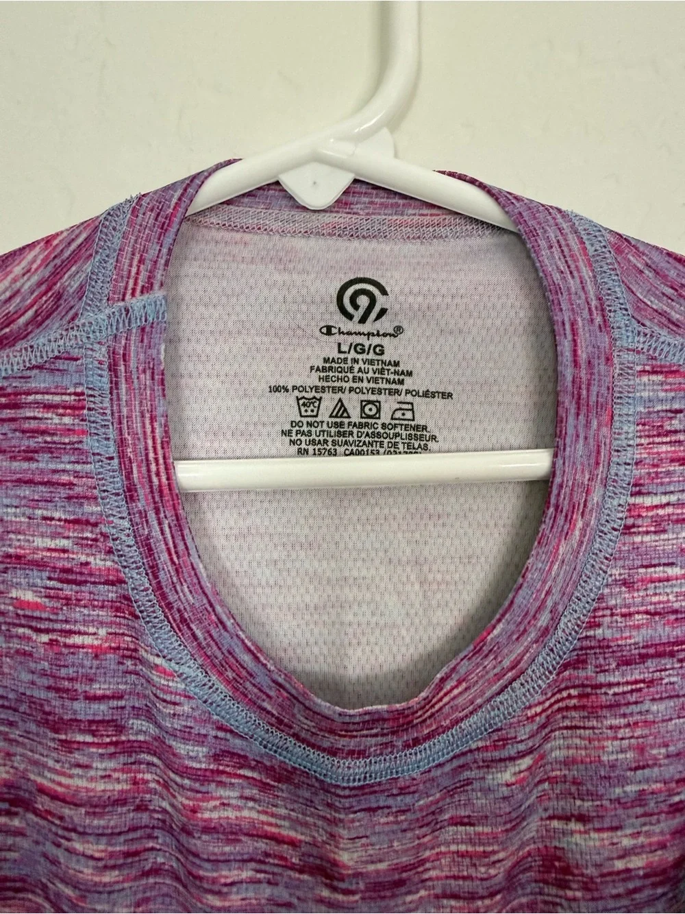 Champion Pink Space-Dye Girls' Active L/S shirt and Leggings